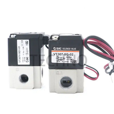 SMC VT307-4G1-01 SMC 5 2 Way Solenoid Valves Elektron Magnetic 10 Hz SS316