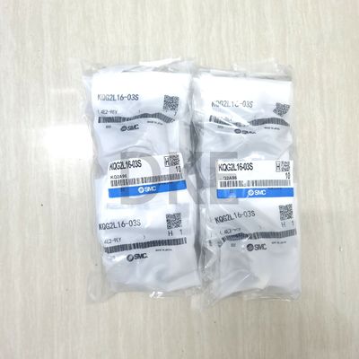 CE SMC KQG2L16-03S Fittings Selang Pneumatik Fluida Sambungan Berujung SS316