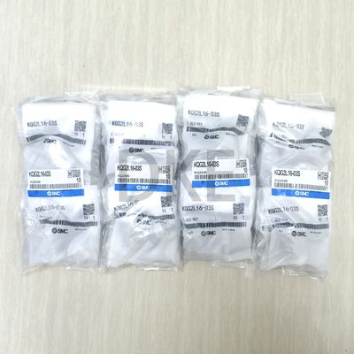 CE SMC KQG2L16-03S Fittings Selang Pneumatik Fluida Sambungan Berujung SS316