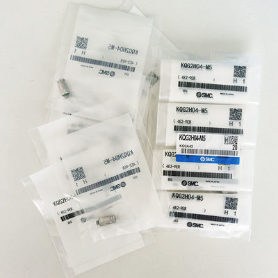 KQG2H04-M5 Push To Connect Fittings With Thread Sealant SS316 (Push To Connect Fittings With Thread Sealer SS316)