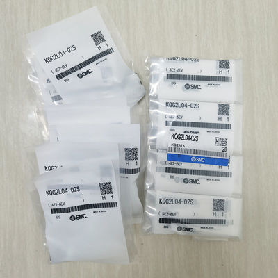 KQG2L04-02S Dorong Untuk Menghubungkan Fittings Pneumatik Bebas Grease 1.0 MPa