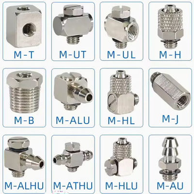 SMC Type Cylinder Micro Quick Twist Connector / Fittings Pneumatik