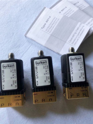 Burkert 00125329 3/2 Way Solenoid Valve 16 Bar 24v Biasanya tertutup G1/8