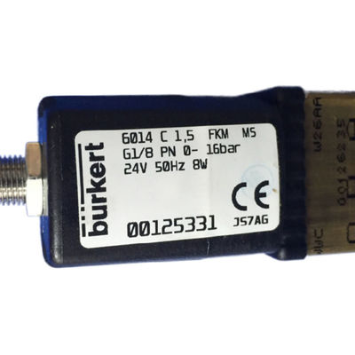 Baru 00125331 G1/8 Burkert katup solenoid 24vdc