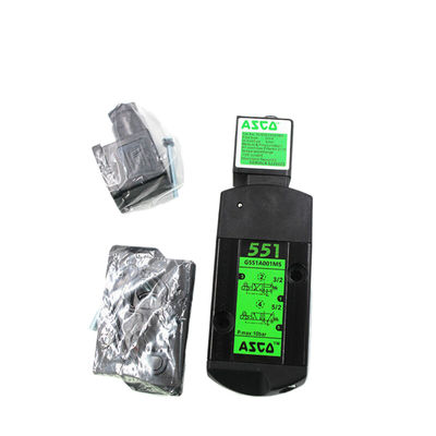 ASCO SCG551A001MS Seri 551 3/2, 5/2 NAMUR Interface Spool Valve G 1/4 Solenoid tunggal