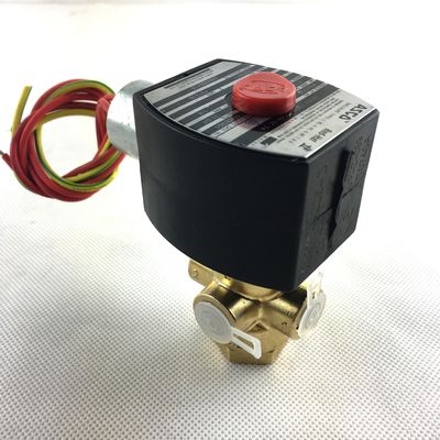 ASCO SCB320B174.230/50 NPT1/4 3/2 Universal Brass Body NBR Series 320 Direct Operated Inline Solenoid Valves