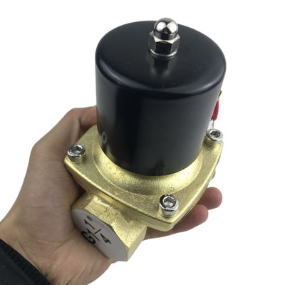 Biasanya terbuka 2W350-35 1 1/4 Inch Pure Brass Solenoid Valve Water Air Valve NO