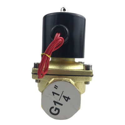 2W350-35 1 1/4 Inch Pure Brass Solenoid Valve Water Air Valve Normalnya Tutup NC