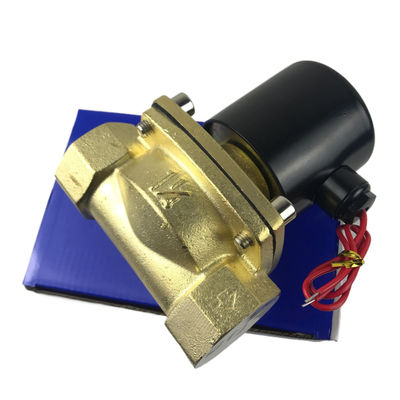 2W350-35 1 1/4 Inch Pure Brass Solenoid Valve Water Air Valve Normalnya Tutup NC