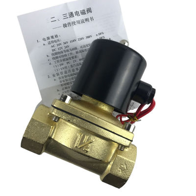 2W350-35 1 1/4 Inch Pure Brass Solenoid Valve Water Air Valve Normalnya Tutup NC