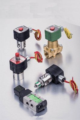 NF8551B402MO-24VDC 1/4 Inch Asco 4 Way Solenoid Valve 2 PSI Operasi Minimal