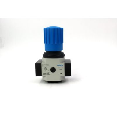LR-1/4-D-MIDI 186451 LR-1/4-D-MIDI-MPA 8002368 FESTO Senyawa Seng Alloy Pressure Regulating Valve Dengan Pressure Gauge 0,5-12 Bar Sistem Pengatur Filter Udara Kompak dengan Kinerja yang Ditingkatkan