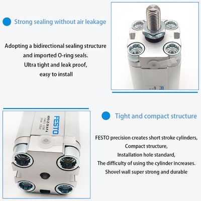 Silinder Pneumatik Kompak dengan Utas Pria M5 ADVU-20-40-A-P-A