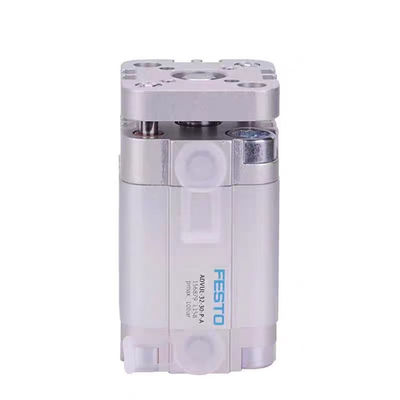 Silinder piston pneumatik presisi dengan ujung batang piston dengan benang pria ADVUL-16-25-P-A