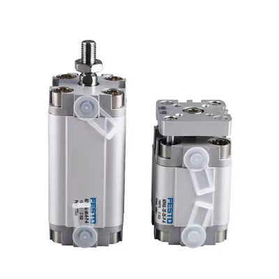 Silinder piston pneumatik ringan dengan batang piston aluminium dengan benang pria