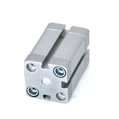 ADN-16-15-A-P-A 536221 Kompak Berfungsi Ganda Pneumatik Silinder Stroke 15mm Aluminium Piston Rod Berat Utas Pria