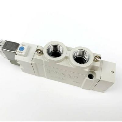SY7120-5LZD-C4 Pneumatic Solenoid Valve SMC Satu sentuhan Fitting Port Ukuran Ø4 DC24V 2 Posisi Tunggal