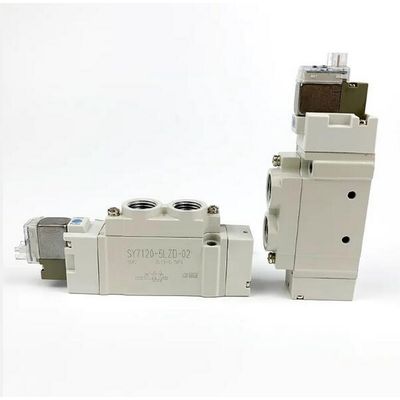 SY7120-5LZD-C4 Pneumatic Solenoid Valve SMC Satu sentuhan Fitting Port Ukuran Ø4 DC24V 2 Posisi Tunggal