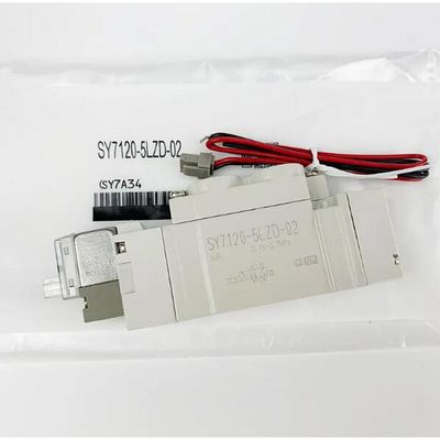 SY7120-5LZD-C4 Pneumatic Solenoid Valve SMC Satu sentuhan Fitting Port Ukuran Ø4 DC24V 2 Posisi Tunggal