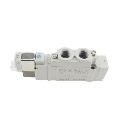 SY5420-5LZD-C8 DC24V SMC Pneumatic Solenoid Valve 3 Posisi Pusat Eksos