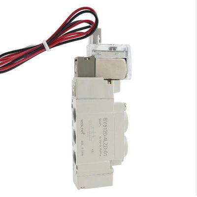 SY5420-5LZD-C8 DC24V SMC Pneumatic Solenoid Valve 3 Posisi Pusat Eksos
