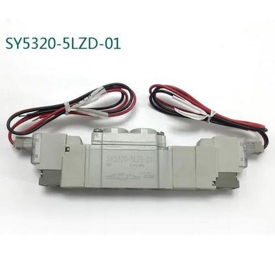 SY5420-5LZD-C8 DC24V SMC Pneumatic Solenoid Valve 3 Posisi Pusat Eksos