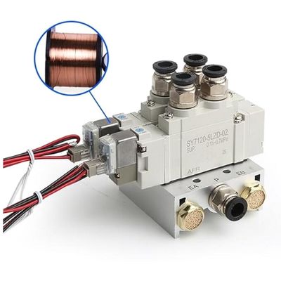 SY5220-5LZD-C4 Solenoid Valve SMC 2 Posisi Double DC24V One-Touch Fitting Port Size Ø4