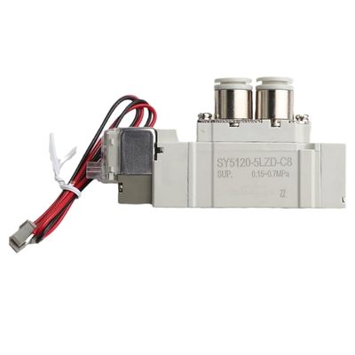 SMC SY5220-6LZD-01 DC12V Port Size 1/8 Pneumatic Solenoid Valve Thread Piping 2 Posisi Ganda