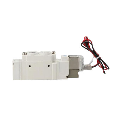 SY3420-6LZD-C8 SMC 3 Posisi Exhaust Center Pneumatic Solenoid Valve DC12V Ukuran Port Ø8