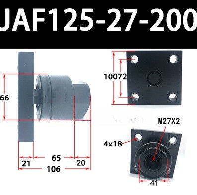 JAF125-27-200 M27x2 Ukuran Nominal Untuk Kompatibilitas Silinder Udara Desain sederhana