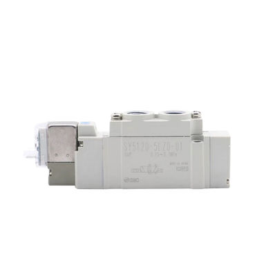 Ukuran port Ø6 SY3420-6LZD-C6 SMC Pneumatic Solenoid Valve3 Posisi Pusat Eksos DC12V
