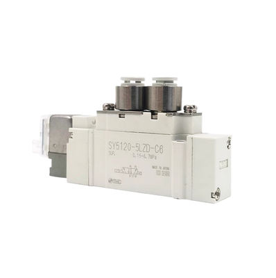 SMC SY3420-6LZD-C4 Pneumatic Solenoid Valve DC12V 3 Posisi Exhaust Center Ukuran Pelabuhan Ø4