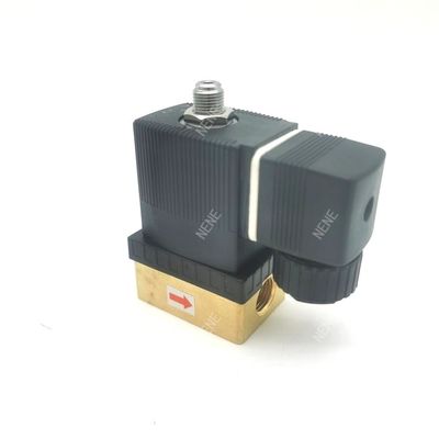 BURKERT 6014D 00126196 Klep solenoid terbuka secara normal G1/8 AC24V 8W Tubuh katup kuningan 32 * 32 0~16bar