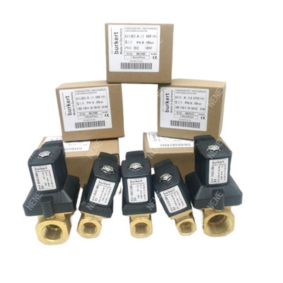 00126216 Solenoid Valve Burkert G1/8 1.5 Flow Hole DC24V 8W Ruang katup baja tahan karat 6014 C