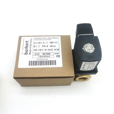 00126204 6014 D Sabuk Solenoid Valve Burkert Biasanya Terbuka G1/8 2.5 Aliran Lubang AC220V 8W