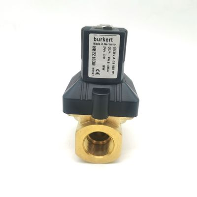 BURKERT 00126154 SOLENOID VALVE 3/2WAY NC 1.5MM ORIFICE 0-16BAR BRASS 24V FKM SEAL -10°C - 100°C IP65