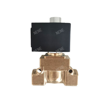 klep elektromagnetik 00126161 burkert 6014 D Kontak Plat Bawah Berfungsi Langsung Biasanya Terbuka 2.0 Lubang Aliran DC24V 8W Tubuh Klep Kuning 0 ~ 10bar