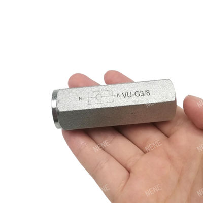 Tipe tabung katup hidraulik VU-G3/8 Diameter besar katup satu arah berujung