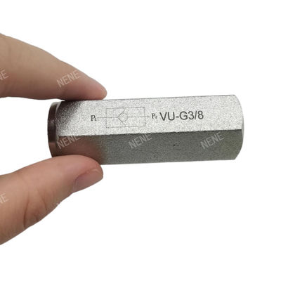 Tipe tabung katup hidraulik VU-G3/8 Diameter besar katup satu arah berujung