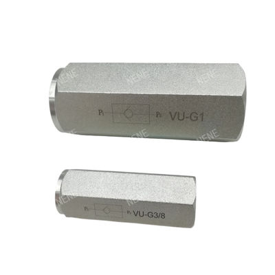 Tipe tabung katup hidraulik VU-G3/8 Diameter besar katup satu arah berujung