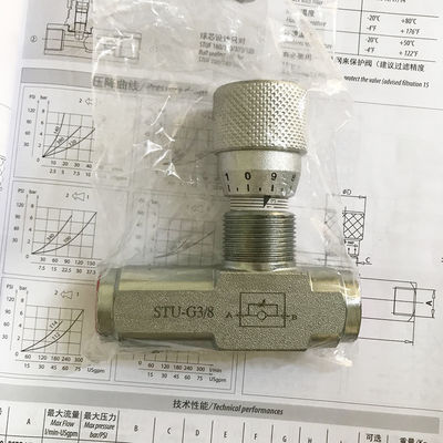 STU-G3/4 STU-NTP3/4 6-inci katup kontrol aliran presisi katup gas hidraulik