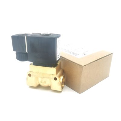 Burkert Electromagnetic Valve 00134239 G1/8 AC220V 6014 C Biasanya Ditutup 0~25bar 3/2 Way Brass Body