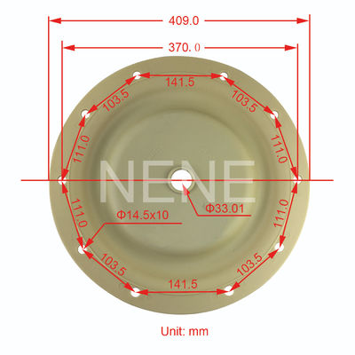 Ingersoll Rand 3 "Inch Diaphragm Repair Kit 96475-A 96476-T 666300-9C9-C 666300-EEB-C Santoprene PTFE
