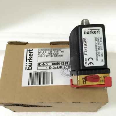 Burkert 6014 katup solenoid dengan saklar manual 230V 00501219