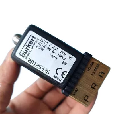 00308501 URKERT Solenoid Valve 5404 G1/2 2/2 Biasanya Ditutup 12 Lubang Aliran FKM Disegel Baja Katup DC24V 8W 1-50bar