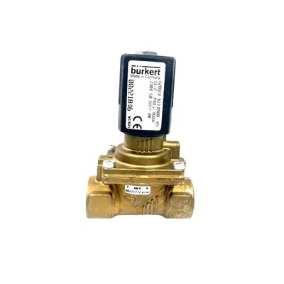 Electron Magnetic Valve BURKERT 00309022 FKM Seal G1/2 2/2 Secara normal terbuka 12 lubang aliran DC24V 8W 1-32bar