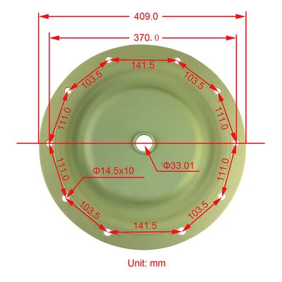 96475-A 96476-T Pulsa katup diafragma ingersoll rand santoprene ptfe