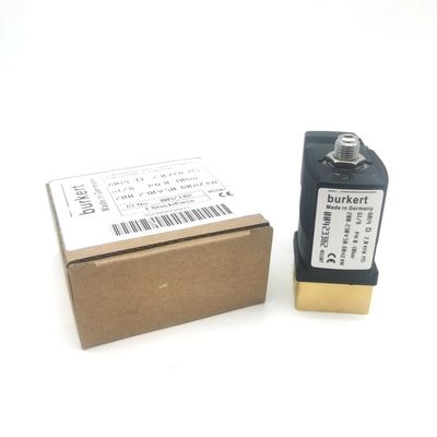 2/2 Buka Normal 00295651 Katup Solenoid Burkert 20 Lubang Aliran FKM (Fluor Rubber) Korps Katup Kuningan Disegel AC220V 8W 1-25bar