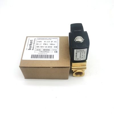 Katup Solenoid Industri 00085337 G1 1/4 2/2 Biasanya Ditutup 32 Lubang Aliran FKM (Fluor Rubber) Badan Katup Kuningan Disegel AC24V 8W 1-25bar