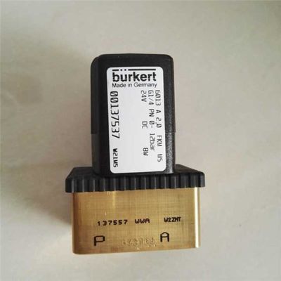 Burkert 00137537 -6013 katup solenoid kuningan 137537 katup solenoid G1/4 24V